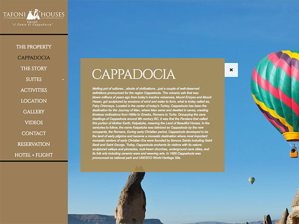 Web project for tafonicavehotel
