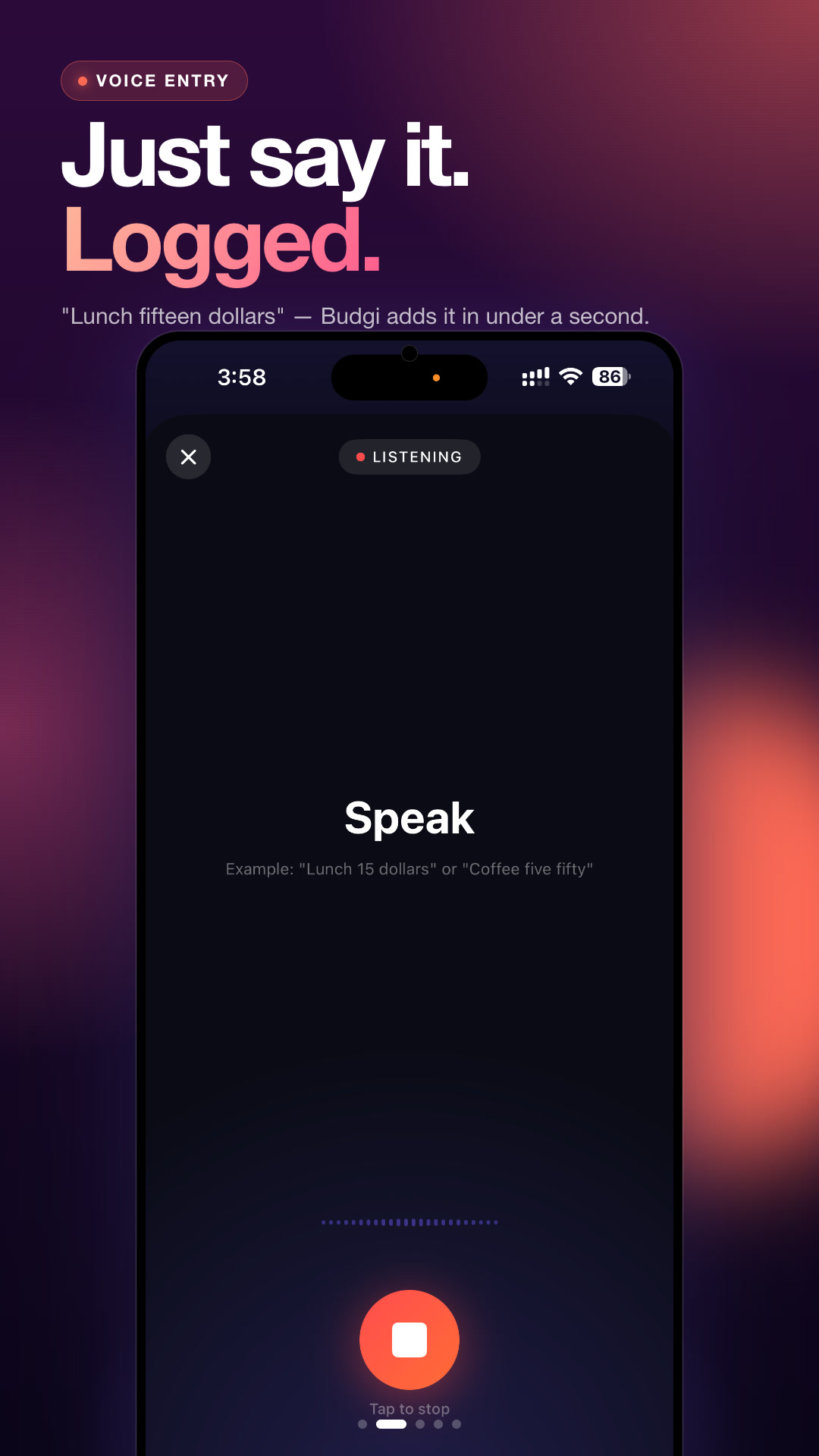 Voice input