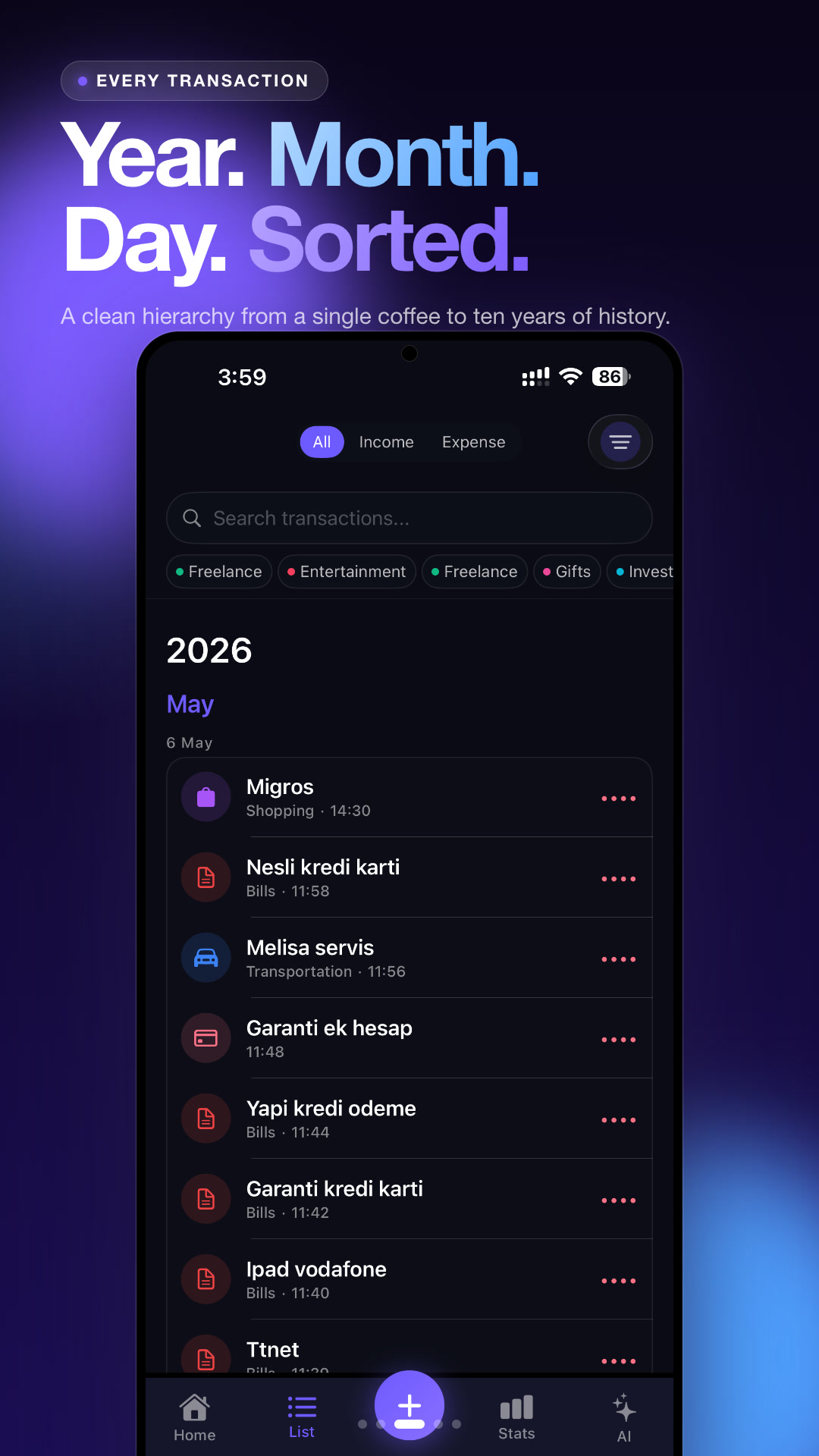 Add transaction