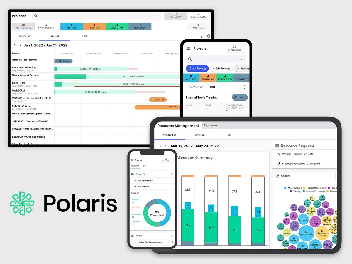 Web project for Polaris PSA Project - Time Management