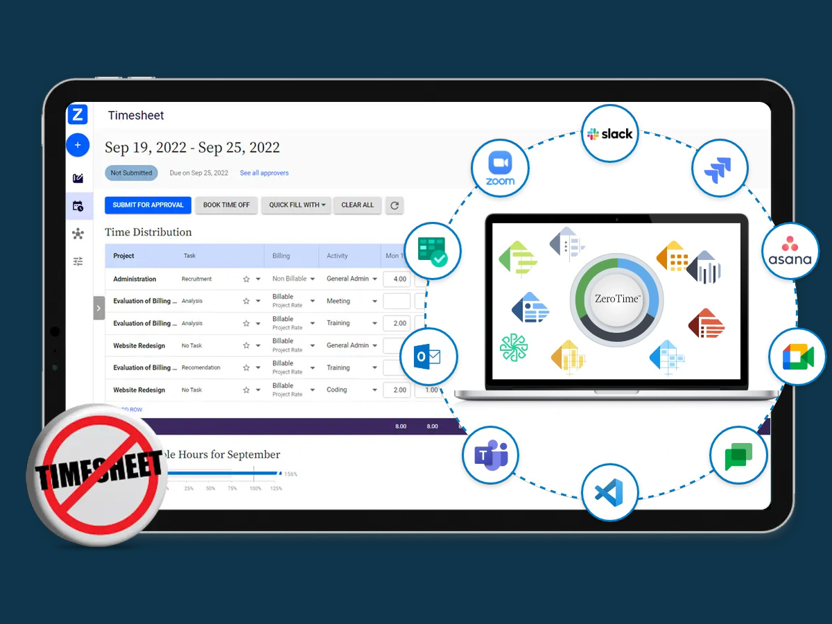 Web project for ZeroTime AI Time Tracking