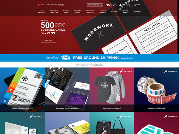 Web project for Hotcards