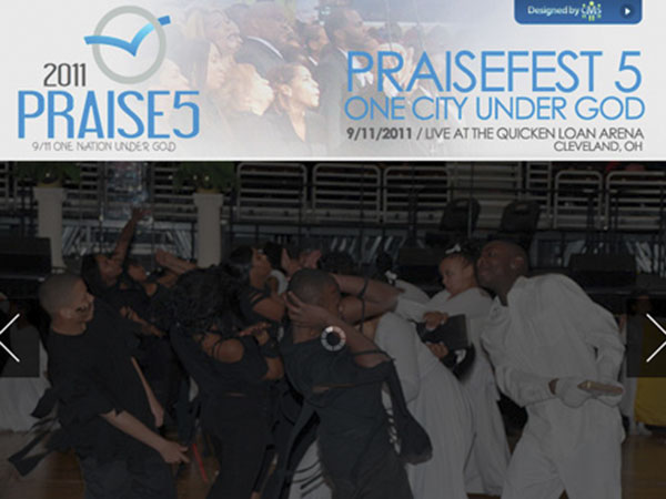 Web project for Praisefest 2011